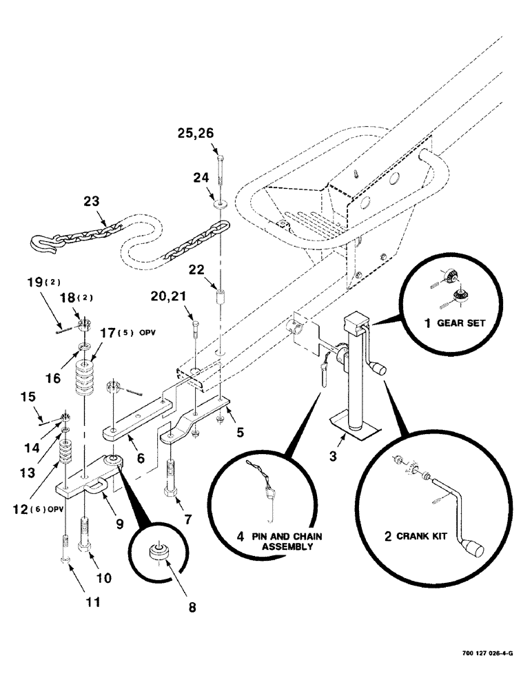 Схема запчастей Case IH 8312 - (7-02) - HITCH AND JACK ASSEMBLY, STANDARD (37) - HITCHES, DRAWBARS & IMPLEMENT COUPLINGS