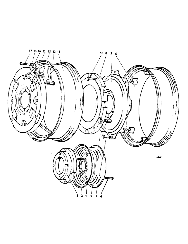 Схема запчастей Case IH 780 - (096) - FRONT WHEELS (12) - CHASSIS