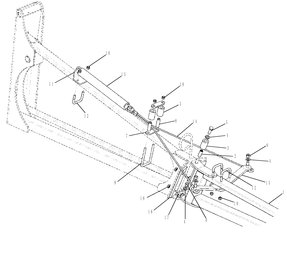 Схема запчастей Case IH SPX3320 - (08-018[02]) - BOOM BREAKAWAY ASSEMBLY - 80 (09) - BOOMS