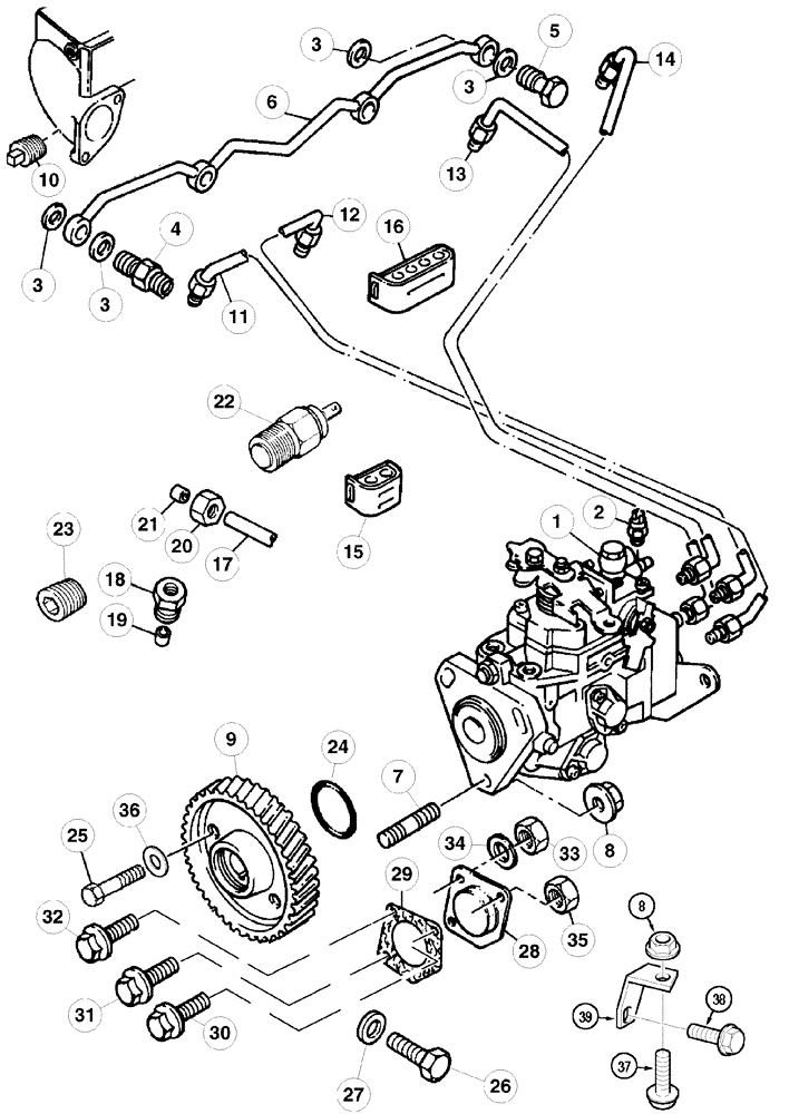 Схема запчастей Case IH C80 - (03-07) - FUEL INJECTION SYSTEM (03) - FUEL SYSTEM