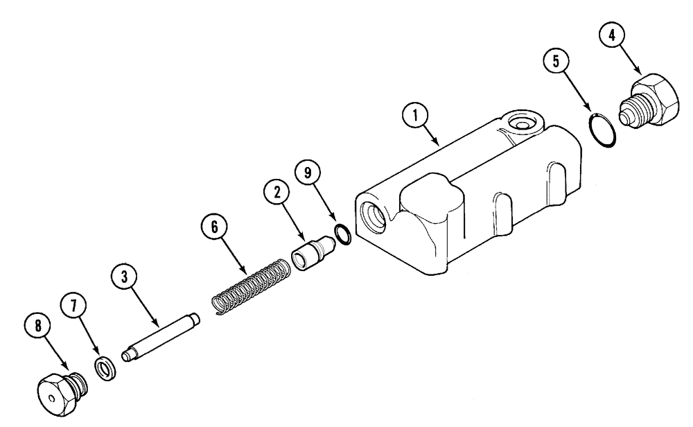 Схема запчастей Case IH C70 - (08-10) - REGULATOR VALVE - FORWARD AND REVERSE (08) - HYDRAULICS