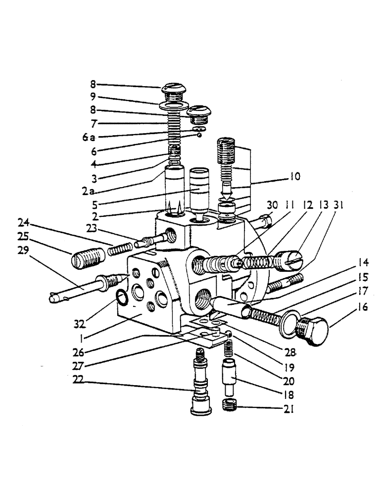 Схема запчастей Case IH 1200 - (050) - CONTROL VALVE (07) - HYDRAULIC SYSTEM