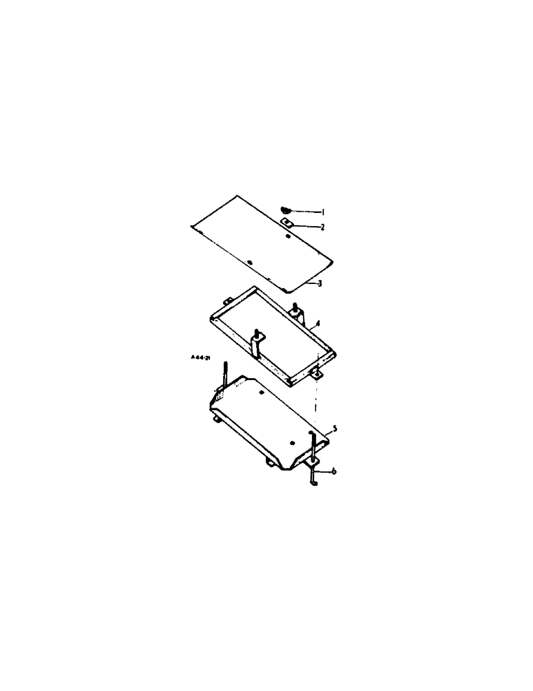 Схема запчастей Case IH 354 - (3-19) - ELECTRICAL, BATTERY TRAY, DIESEL (06) - ELECTRICAL SYSTEMS