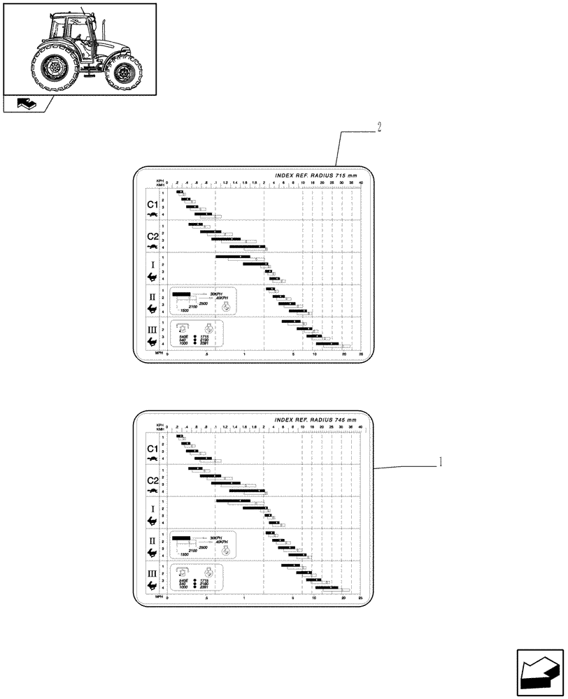 Схема запчастей Case IH FARMALL 95 - (1.98.0[03]) - DECALS (13) - DECALS