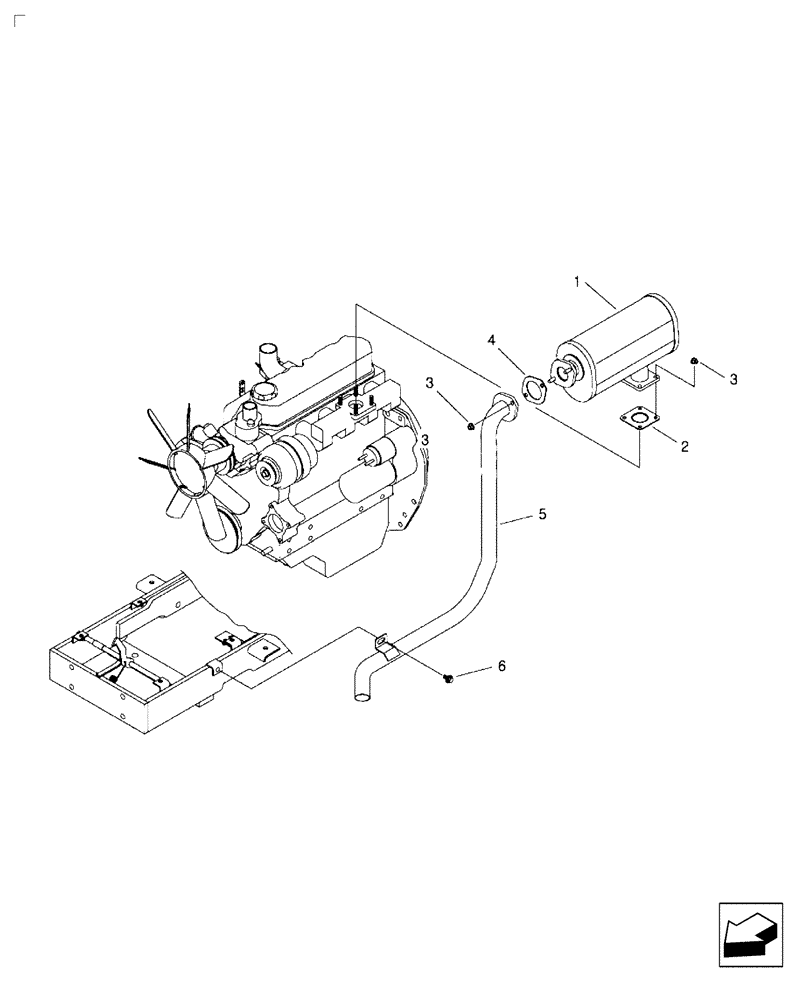 Схема запчастей Case IH FARMALL 35B - (10.254.03) - MUFFLER (10) - ENGINE