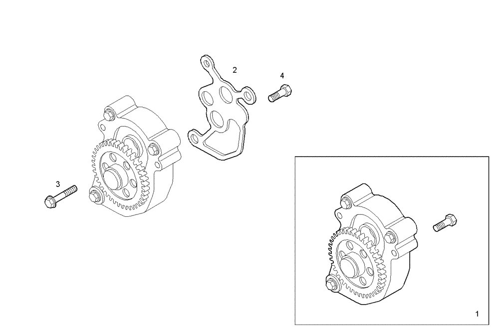 Схема запчастей Case IH F3BE0684Q E901 - (3081.000) - AUXILIARY OIL PUMP 