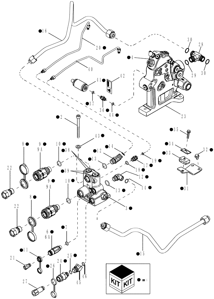 Схема запчастей Case IH MAGNUM 335 - (08-16) - HYDRAULIC SYSTEM - POWER BEYOND (08) - HYDRAULICS