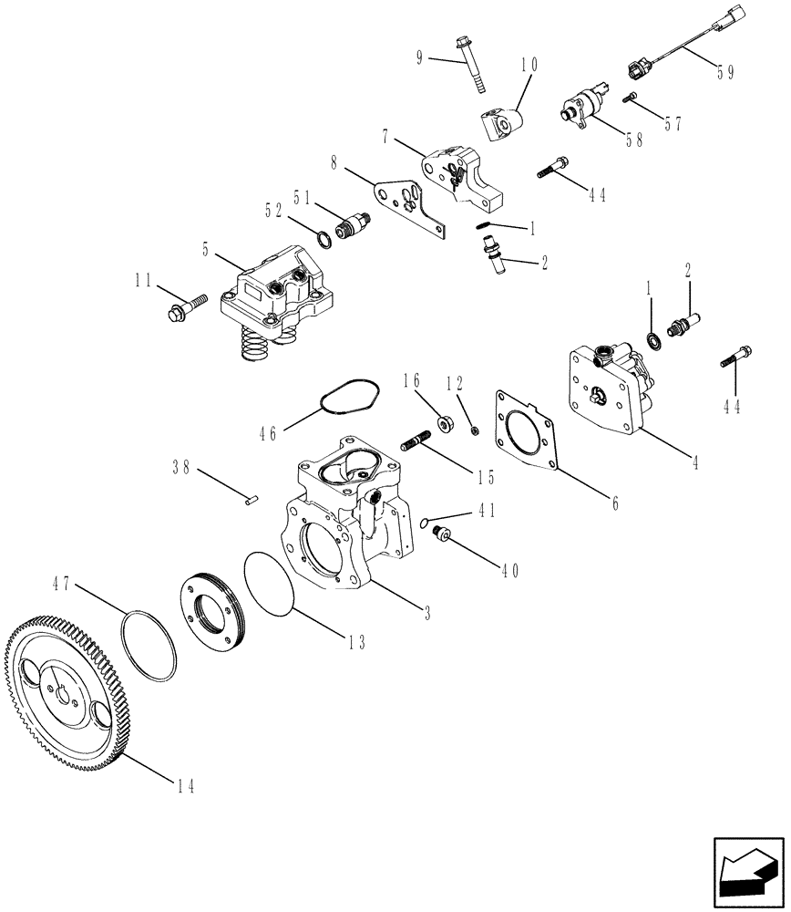 Схема запчастей Case IH 2577 - (10.246.03) - FUEL INJECTION - PUMP AND DRIVE (10) - ENGINE