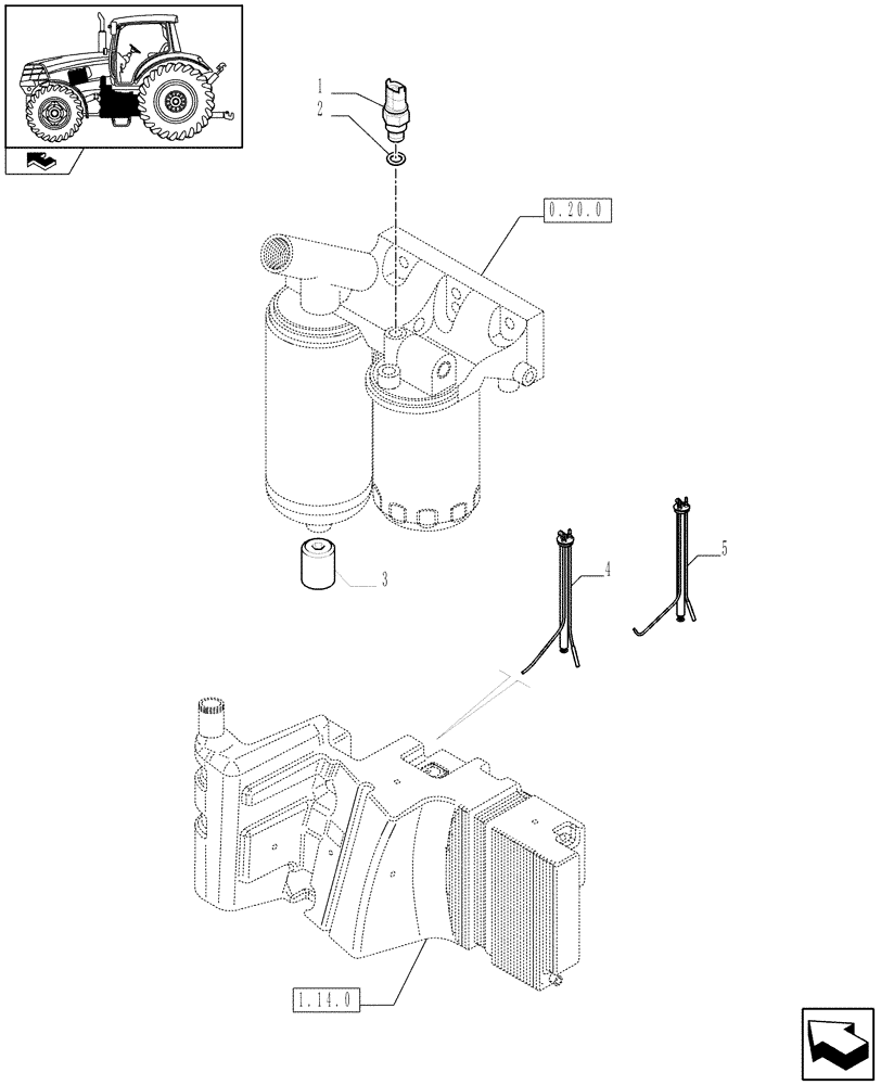 Схема запчастей Case IH PUMA 225 - (1.75.0[02]) - FUEL SYSTEM GAUGE AND SENSORS (06) - ELECTRICAL SYSTEMS