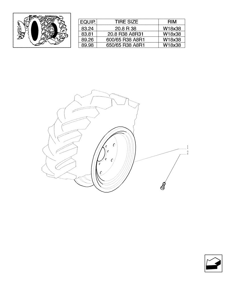 Схема запчастей Case IH MXM175 - (83.00[20]) - DRIVE WHEELS (11) - WHEELS/TRACKS