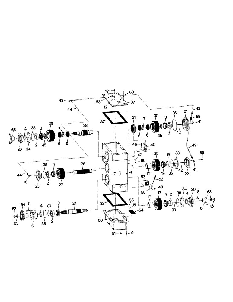 Схема запчастей Case IH SM-325 - (04-41) - TRANSFER CASE ASSEMBLY (04) - Drive Train