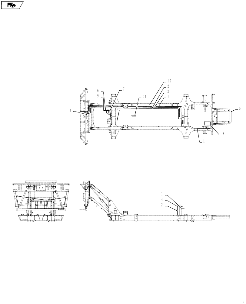 Схема запчастей Case IH 3230 - (55.100.02) - FRAME ELECTRICAL GROUP (55) - ELECTRICAL SYSTEMS