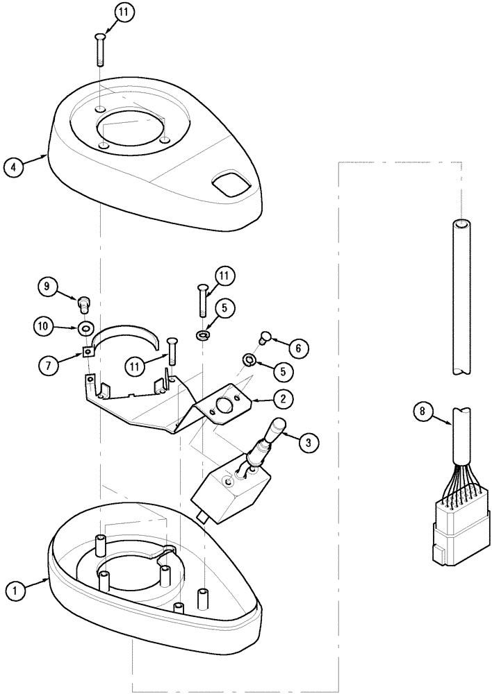 Схема запчастей Case IH CX50 - (04-31) - TURN SIGNAL (04) - ELECTRICAL SYSTEMS