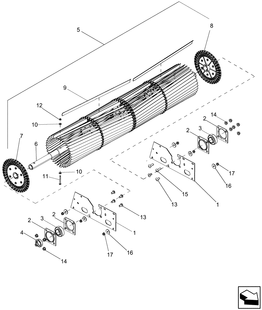 Схема запчастей Case IH 5130 - (74.130.03) - CLEANING FAN ASSEMBLY (74) - CLEANING