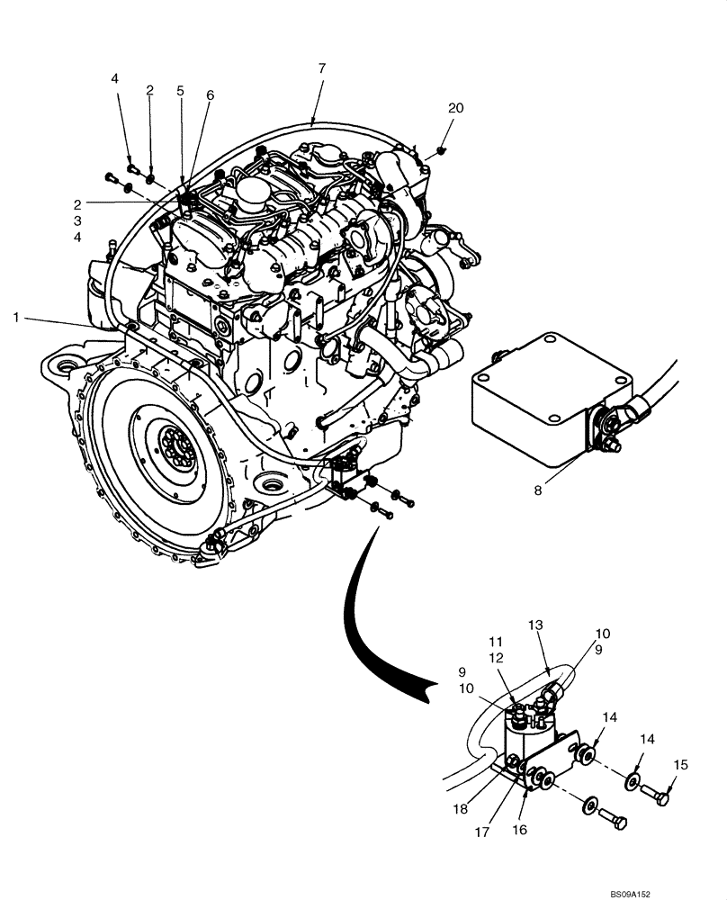 Схема запчастей Case IH 430 - (04-07A) - ELECTRICAL - GRID HEATER (04) - ELECTRICAL SYSTEMS