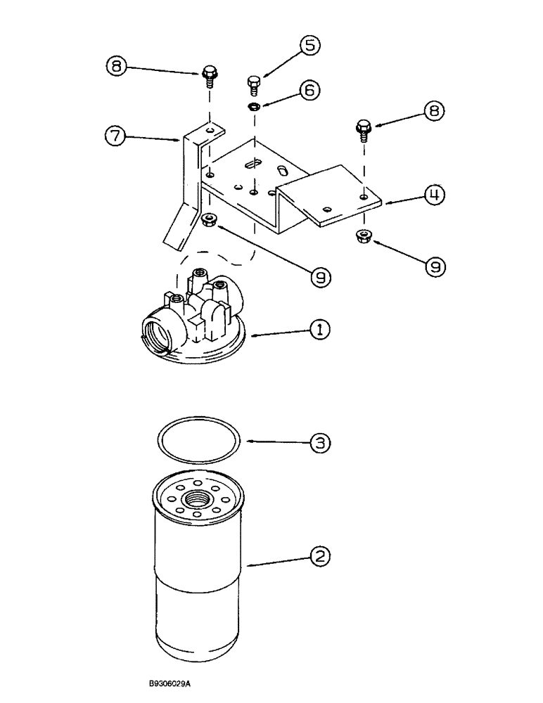 Схема запчастей Case IH 1688 - (8-10) - HYDRAULIC SUCTION FILTER, CHARGE FILTER MOUNTING (07) - HYDRAULICS