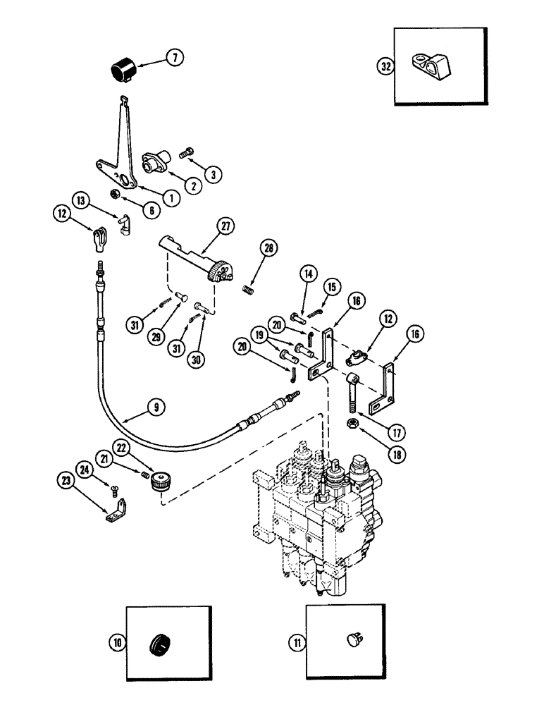 Схема запчастей Case IH 1896 - (8-284) - REMOTE HYDRAULICS, REMOTE ATTACHMENT, NUMBER THREE CIRCUIT WITHOUT LOAD CHECK (08) - HYDRAULICS