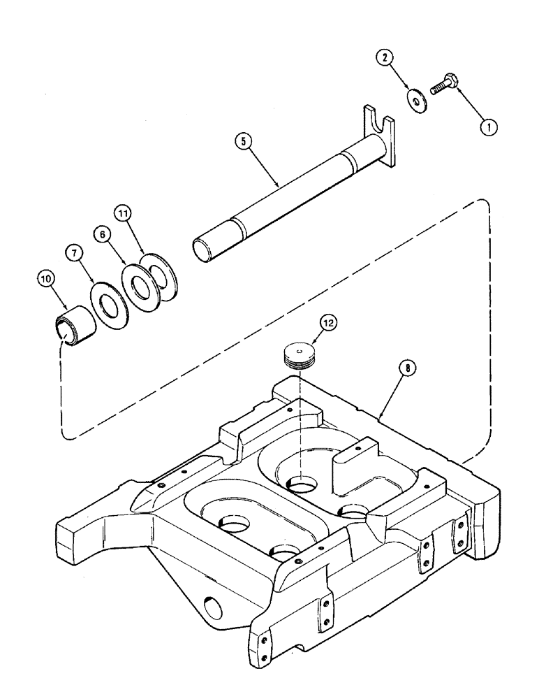 Схема запчастей Case IH 8920 - (5-026) - FRONT AXLE SUPPORT, MFD TRACTOR (05) - STEERING