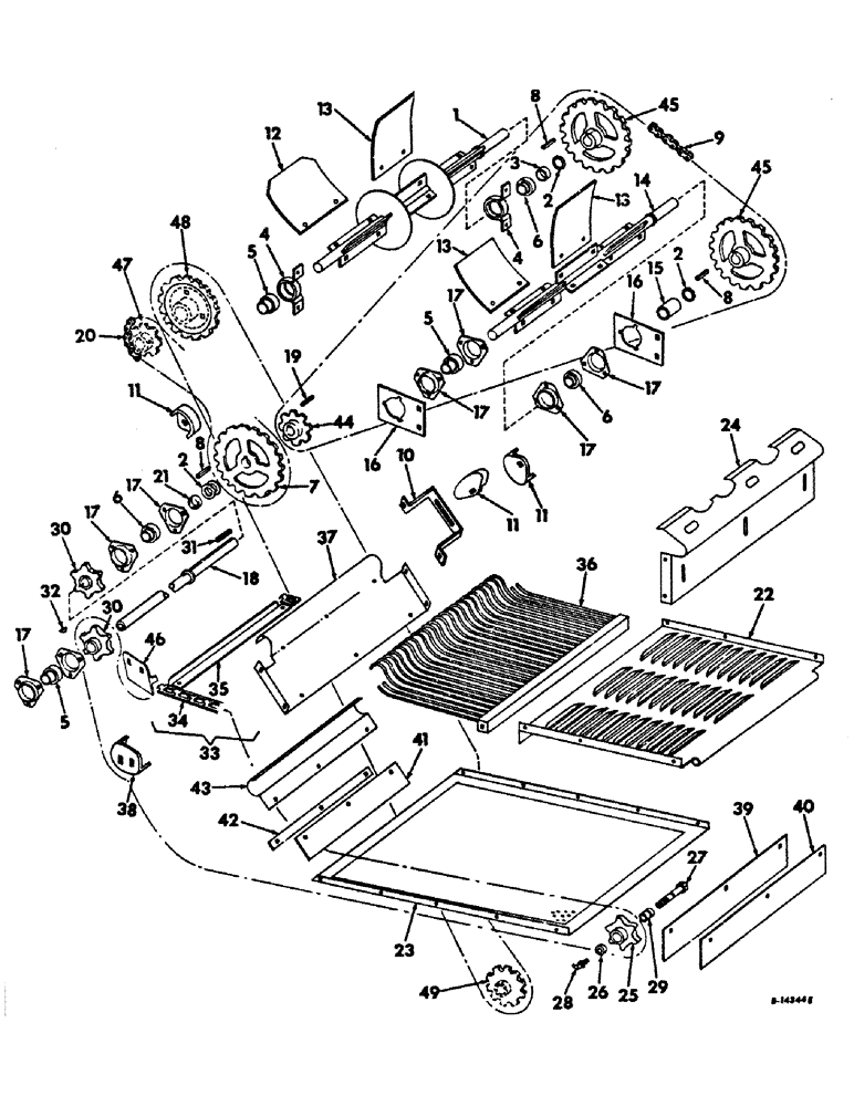 Схема запчастей Case IH 234 - (C-10) - HUSKER, HUSKER CONVEYOR AND EAR CONVEYOR (58) - ATTACHMENTS/HEADERS