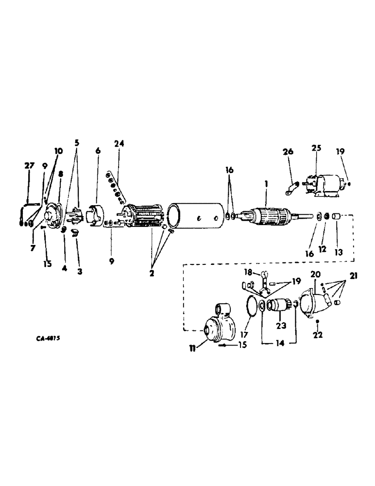 Схема запчастей Case IH 4786 - (08-05) - ELECTRICAL, CRANKING MOTOR, PRESTOLITE (06) - ELECTRICAL