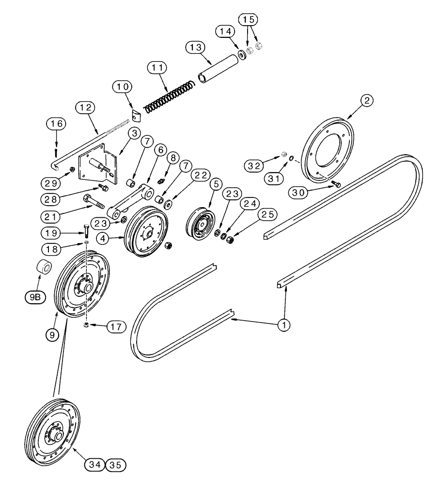 Схема запчастей Case IH 2344 - (09F-02) - STRAW SPREADER - DRIVE (19) - STRAW SPREADER & CHOPPER