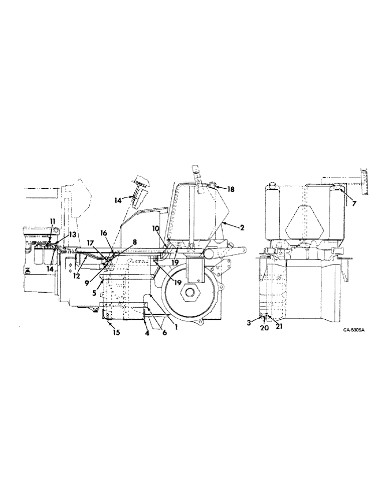 Схема запчастей Case IH 1586 - (12-06) - POWER, AUXILIARY FUEL TANK Power