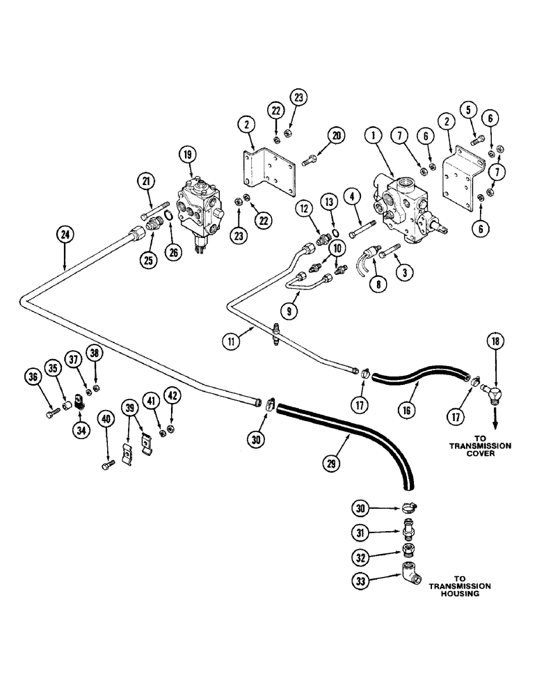 Схема запчастей Case IH 4890 - (8-260) - HYDRAULIC PRESSURE REGULATOR AND RETURN, P.I.N. 8860450 AND AFTER (08) - HYDRAULICS