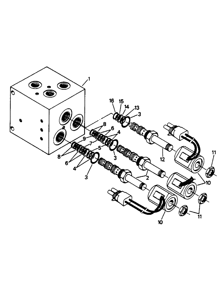 Схема запчастей Case IH 9130 - (10-34) - SOLENOID VALVE ASSEMBLY, STEERABLE FRONT AXLE Options & Miscellaneous