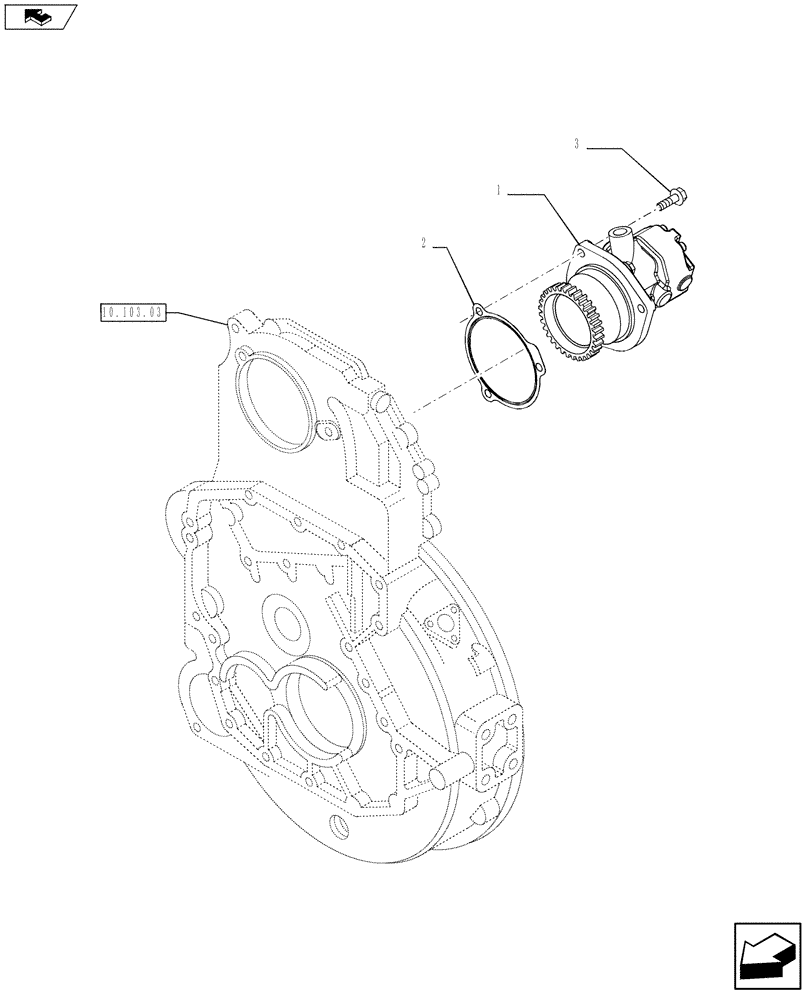 Схема запчастей Case IH F3BFA613C E006 - (10.210.01) - FUEL PUMP (10) - ENGINE