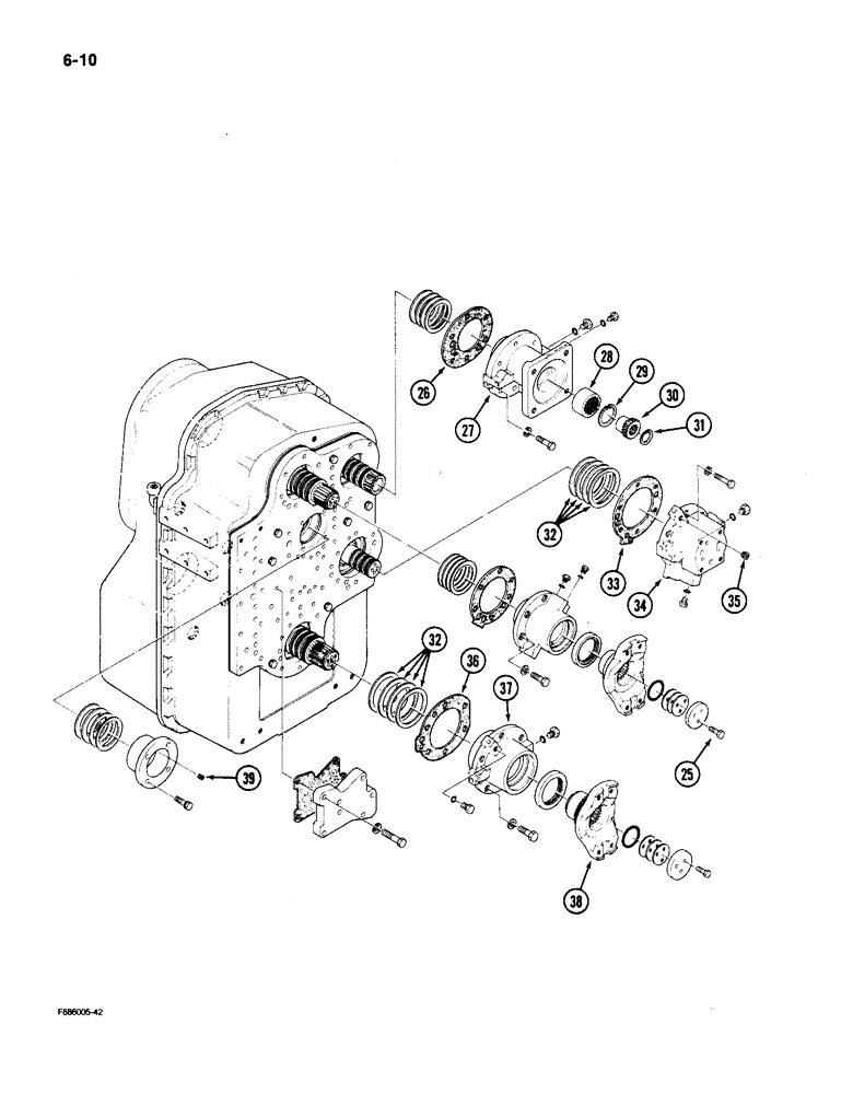 Схема запчастей Case IH 9150 - (6-010) - TRANSMISSION (06) - POWER TRAIN