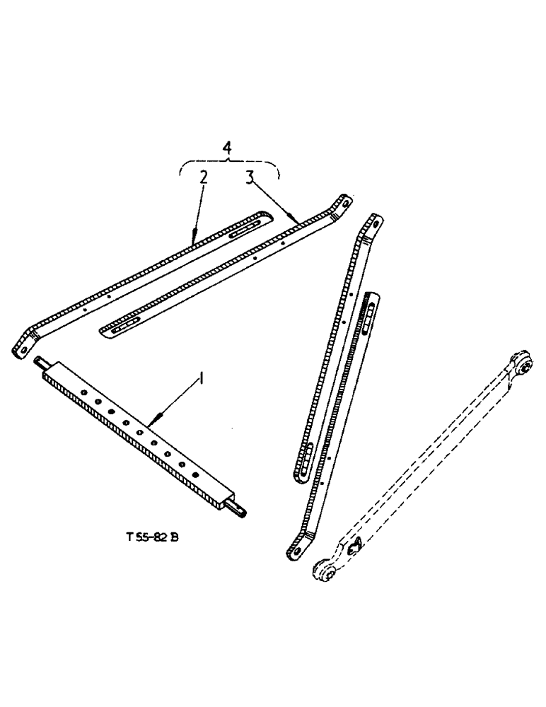 Схема запчастей Case IH 276 - (6-03) - THREE POINT LINKAGE DRAWBAR ATTACHMENT (09) - CHASSIS