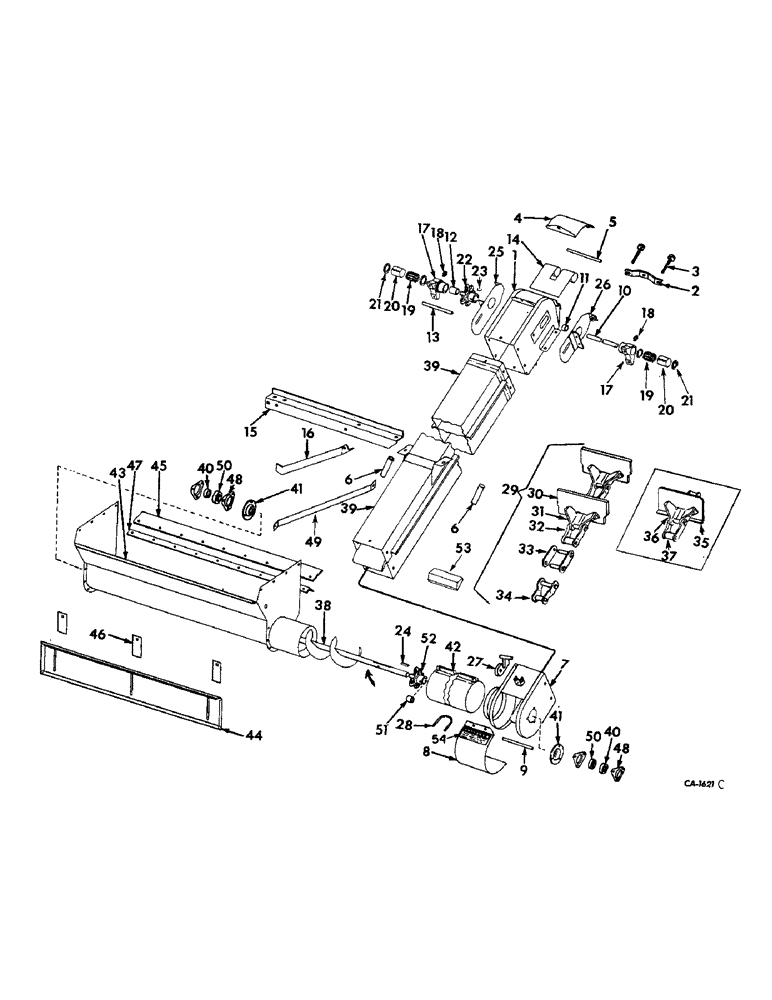 Схема запчастей Case IH 715 - (25-07) - ELEVATORS, TAILING ELEVATOR AND TROUGH Elevators