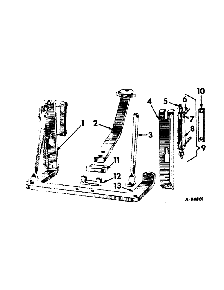 Схема запчастей Case IH 504 - (244) - DRAWBAR AND HITCHES, QUICK ATTACHABLE HIGH HITCH HEAVY DUTY DRAWBAR, FARMALL HI-CLEAR TRACTORS Drawbar & Hitches