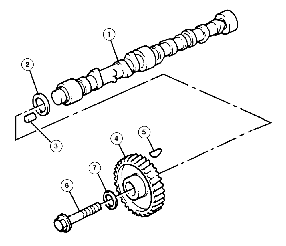 Схема запчастей Case IH MX100C - (02-25) - CAMSHAFT (02) - ENGINE