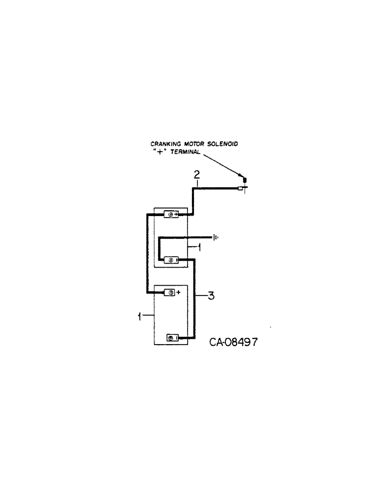 Схема запчастей Case IH 4386 - (08-08[A]) - ELECTRICAL, BATTERY AND CONNECTIONS, 4386 TRACTORS WITH SERIAL NO. 1501 AND ABOVE (06) - ELECTRICAL