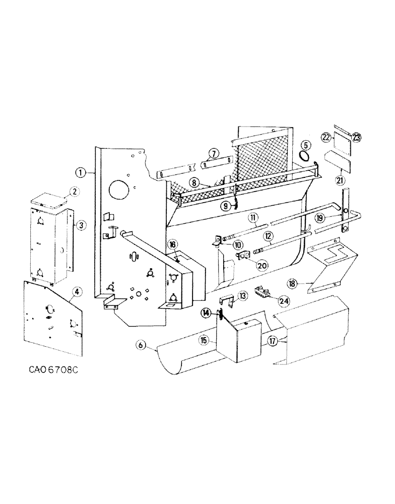 Схема запчастей Case IH 130 - (H-10) - MAIN FRAME AND DRIVE COVER 