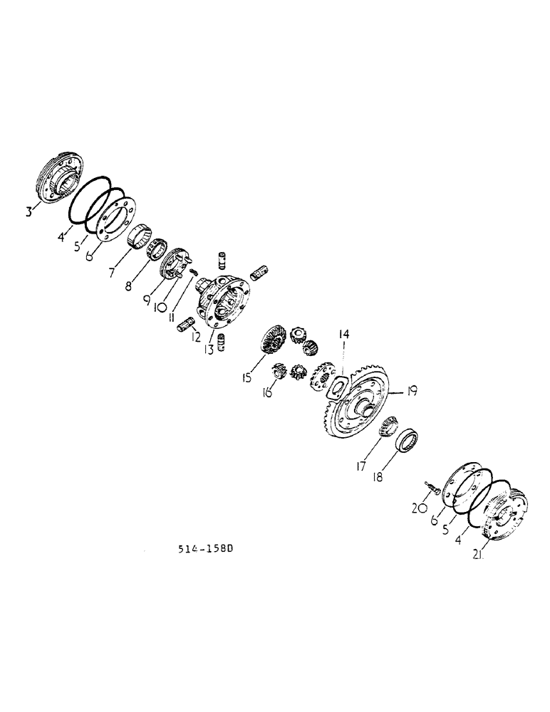 Схема запчастей Case IH HYDRO 84 - (07-060) - DIFFERENTIAL AND CONNECTIONS (04) - Drive Train