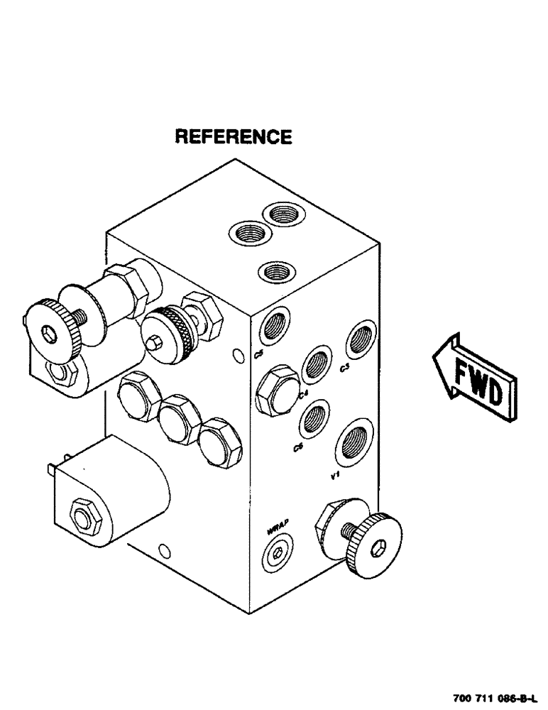 Схема запчастей Case IH 8455T - (8-09) - REFERENCE (07) - HYDRAULICS