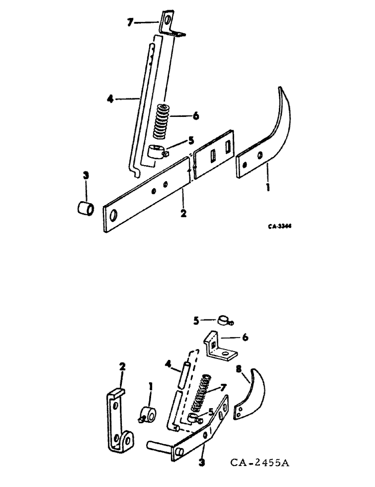 Схема запчастей Case IH 500 - (B-67[A]) - BLADE COVERING ATTACHMENT, STAGGERED, QUANTITIES SHOWN ARE PER PRESS WHEEL 