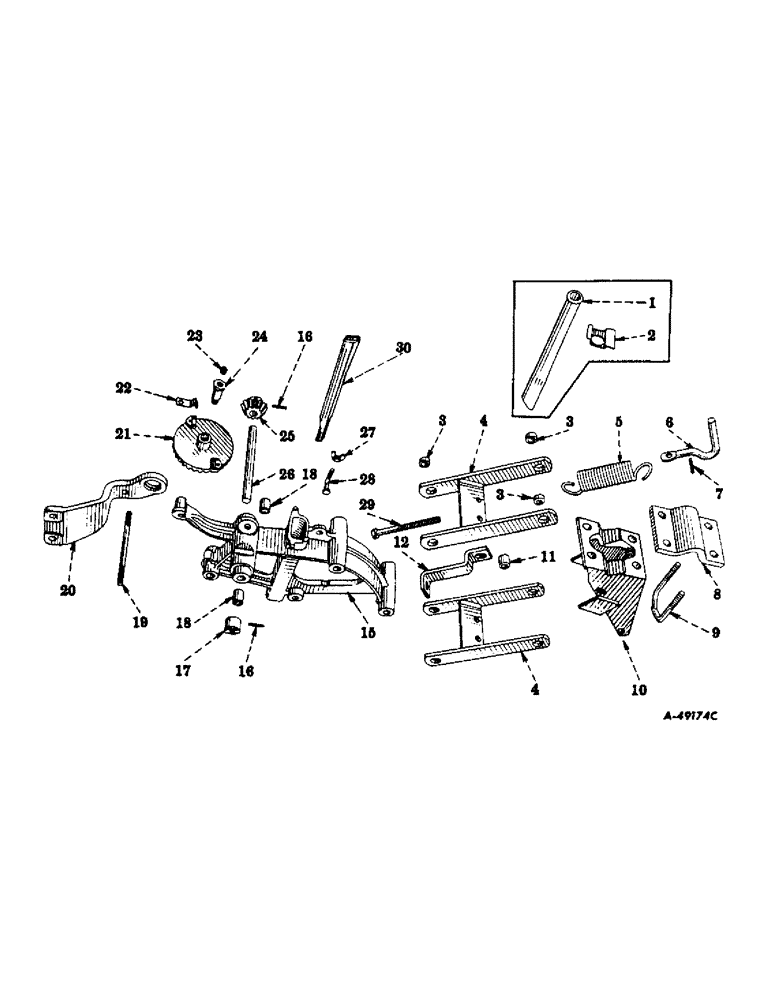 Схема запчастей Case IH 185 - (B-03) - BOOT, HOPPER DRIVE AND PARALLEL LINKAGE 