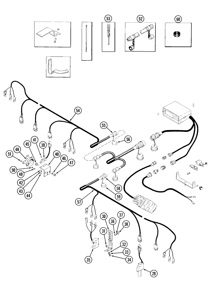 Схема запчастей Case IH 5500 - (4-20) - PLANTING MONITOR, EARLY RISER - CONTINUED (04) - ELECTRICAL SYSTEMS