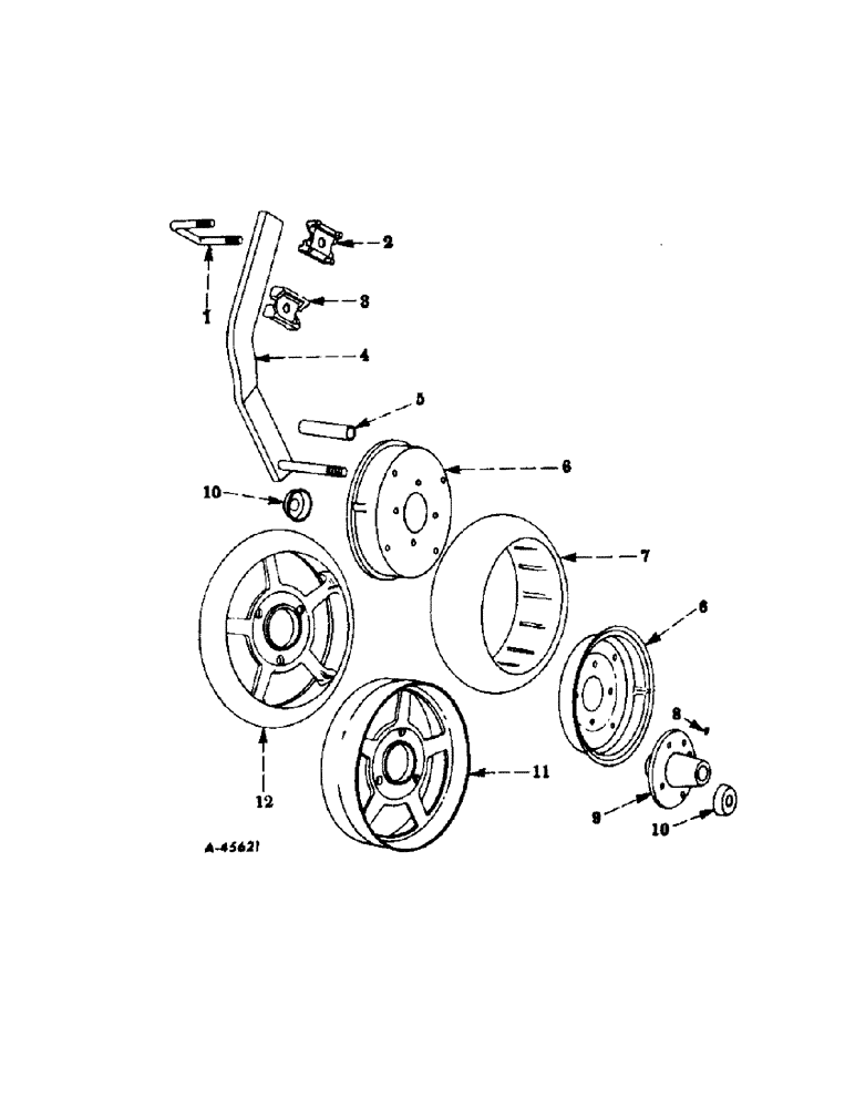 Схема запчастей Case IH 465A - (W-14) - GAUGE WHEELS 