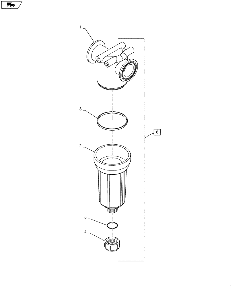 Схема запчастей Case IH SPX3310 - (09-035) - BOOM STRAINER Liquid Plumbing