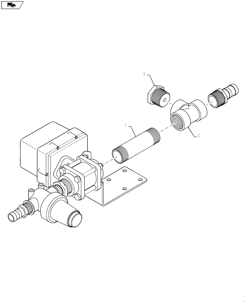 Схема запчастей Case IH 4420 - (11-006) - TEE VALVE GROUP, RIGHT BOOM, FENCE ROW Options