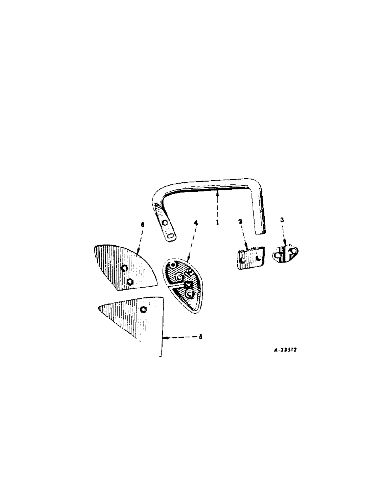 Схема запчастей Case IH 311 - (P-10[A]) - JOINTER-TWO PIECE BLADE, ONE PER FURROW 