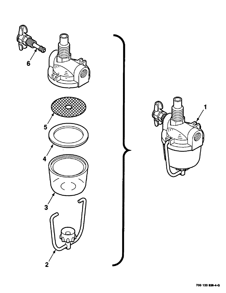 Схема запчастей Case IH 8825 - (03-12) - FUEL FILTER ASSEMBLIES, 720714 FUEL FILTER ASSEMBLY COMPLETE, SERIAL NUMBER CFH27001 THRU CFH27599 (03) - FUEL SYSTEM