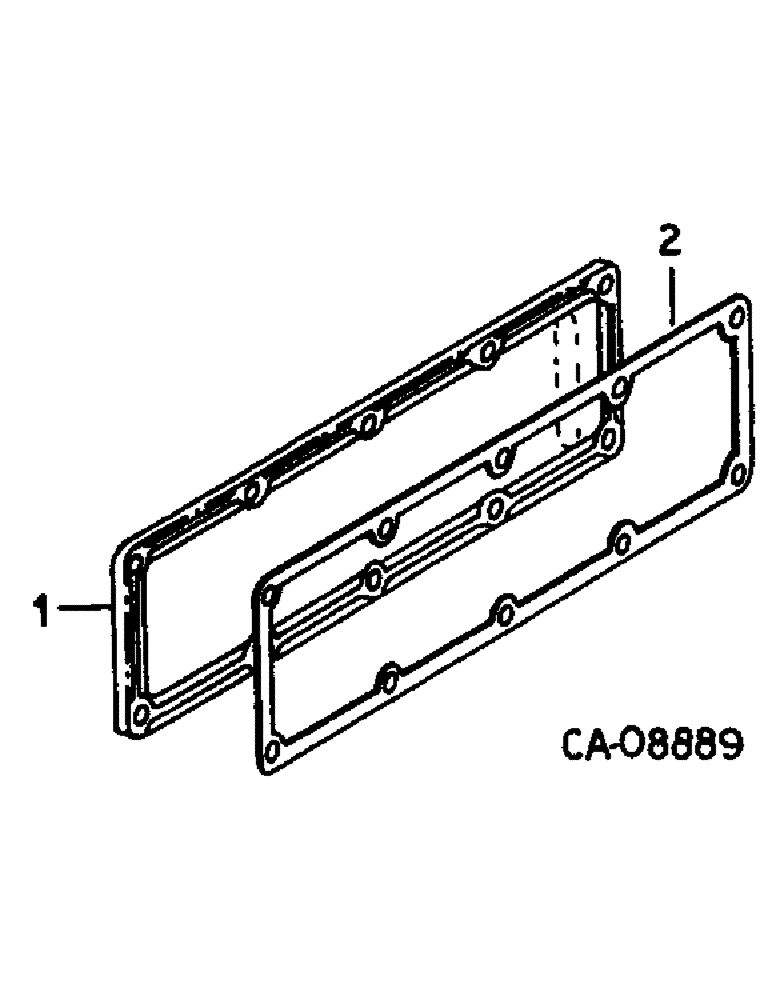 Схема запчастей Case IH 884 - (12-25) - CRANKCASE SIDE COVER, TRACTORS WITH VALVE COVER BREATHER Power