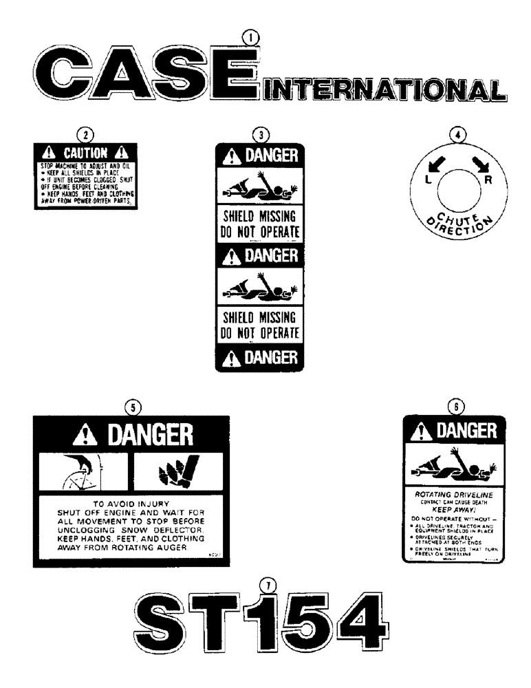 Схема запчастей Case IH ST54 - (54) - DECALS 