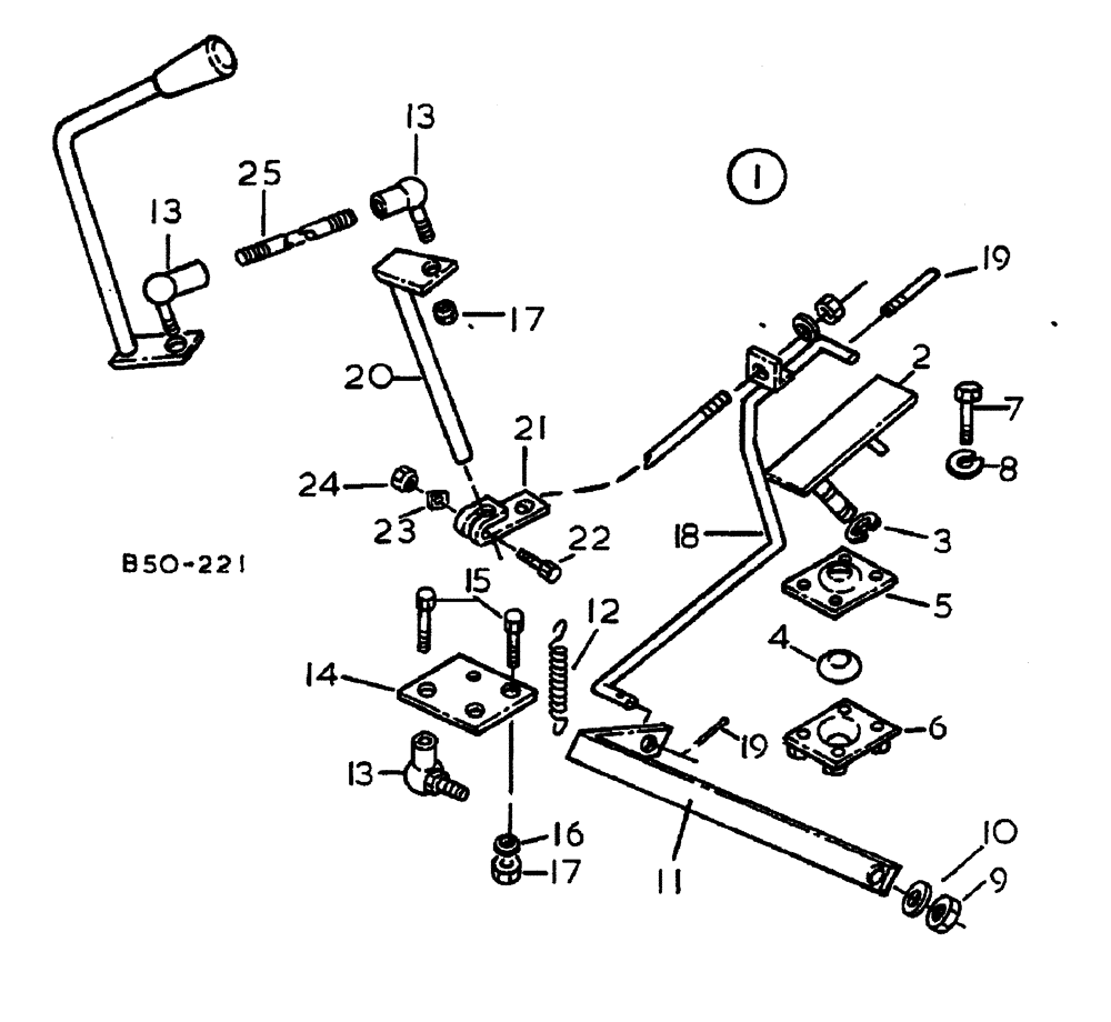 Схема запчастей Case IH 885 - (12-028) - ACCELERATOR CONTROLS - SUPER DE-LUXE CAB Power