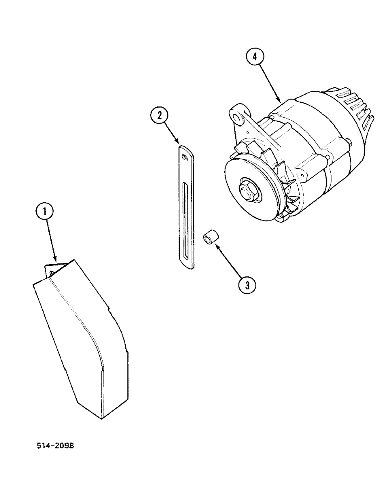 Схема запчастей Case IH 248 - (4-218) - ALTERNATOR AND CONNECTIONS (04) - ELECTRICAL SYSTEMS